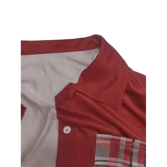 NWT Contrast Plaid Casual Set | Multiple Sizes | Unique Rare Material Pants - Picture 5 of 5